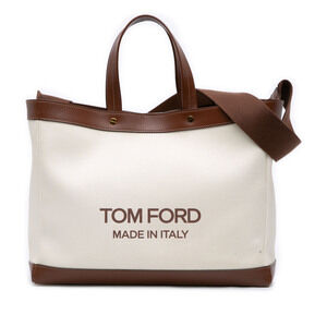 Pre-Loved Tom Ford Medium Canvas T Screw Tote